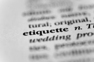 Etiquette Dictionary Entry